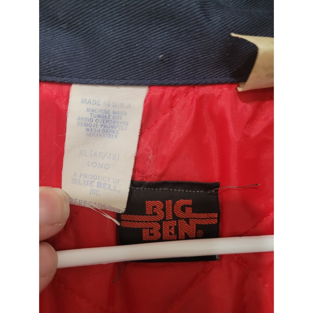 Vintage BIG BEN Blue‎ Coverall Workwear Insulated Quilted Lined Men's 46/48 #18 - Picture 12 of 12